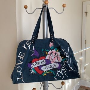 Vintage Ed Hardy Duffel Bag
